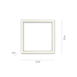 Neuhaus PURE® LED Deckenleuchte PURE Lines Square graphite 55x55cm CCT dimmbar