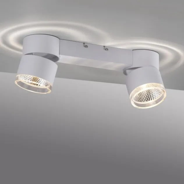 Neuhaus PURE® LED Deckenleuchte PURE Nola weiß 2 flammig drehbar dimmbar