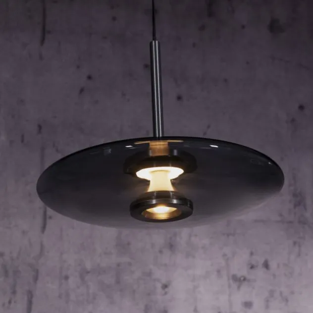 Neuhaus PURE® LED Pendelleuchte PURE E-Vitrum, platin (grau), höhenverstellbar
