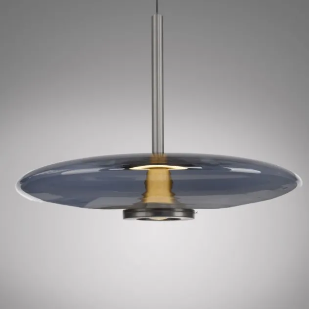 Neuhaus PURE® LED Pendelleuchte PURE E-Vitrum, platin (grau), höhenverstellbar