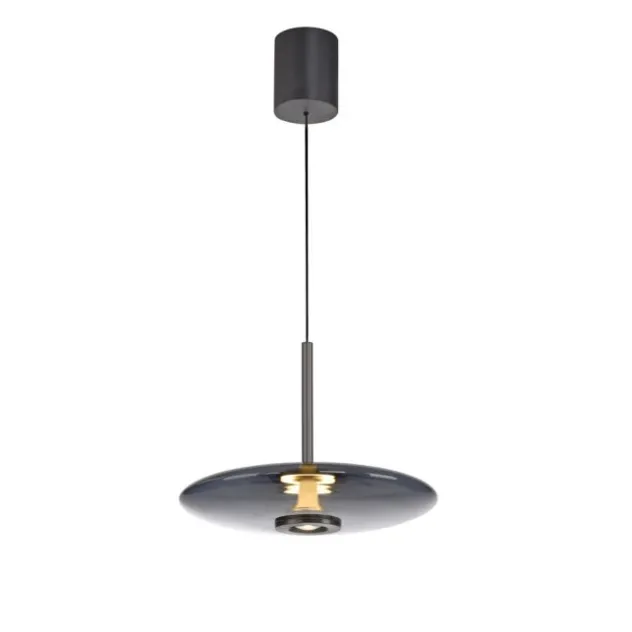 Neuhaus PURE® LED Pendelleuchte PURE E-Vitrum, platin (grau), höhenverstellbar