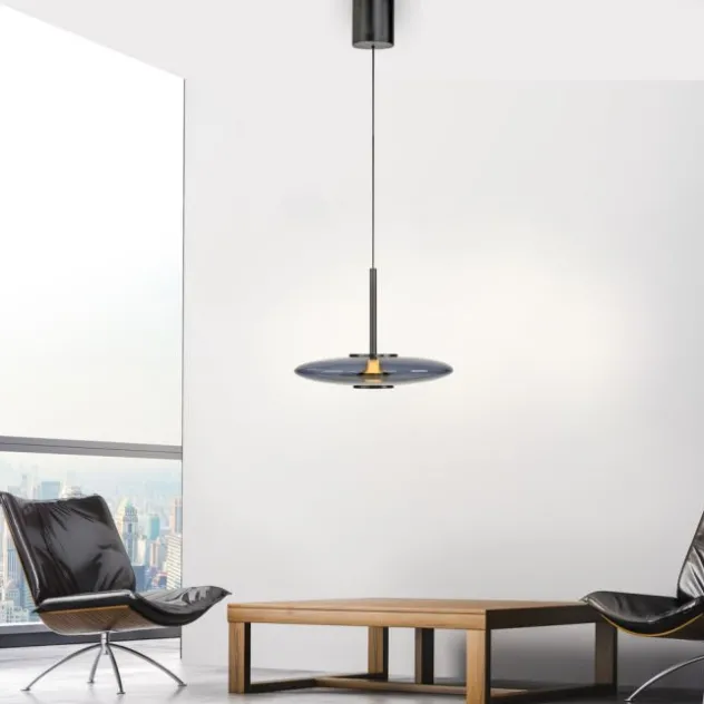 Neuhaus PURE® LED Pendelleuchte PURE E-Vitrum, platin (grau), höhenverstellbar