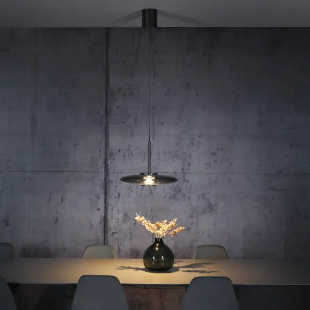 Neuhaus PURE® LED Pendelleuchte PURE E-Vitrum, platin (grau), höhenverstellbar