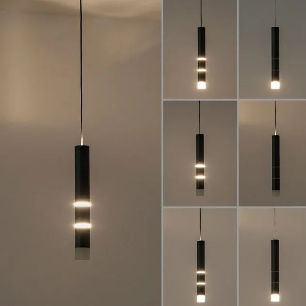 Neuhaus PURE® LED Pendelleuchte PURE Vega, schwarz, 3-flammig, mit Lichtmodi