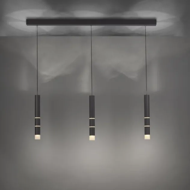 Neuhaus PURE® LED Pendelleuchte PURE Vega, schwarz, 3-flammig, mit Lichtmodi