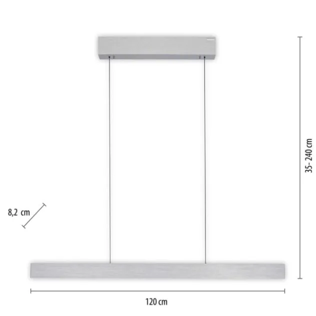 Neuhaus PURE® LED Pendelleuchte PURE E-Motion diamond (alu)