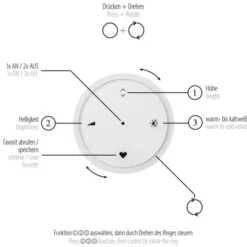 Neuhaus PURE® LED Pendelleuchte PURE E-Motion platin (grau)