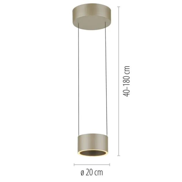 Neuhaus PURE® LED Pendelleuchte PURE Clipse, bronce, Fernbedienung, dimmbar