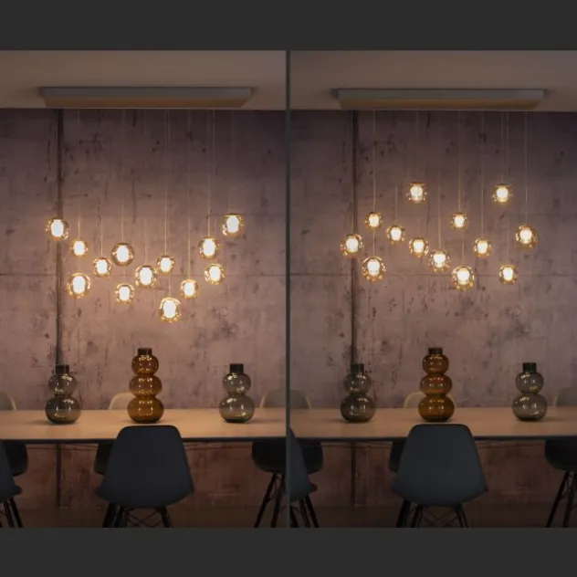 Neuhaus PURE® LED Pendelleuchte PURE Popup, bronce, 13-flammig