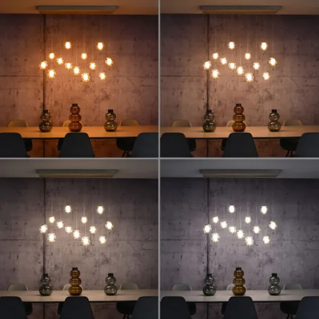 Neuhaus PURE® LED Pendelleuchte PURE Popup, bronce, 13-flammig