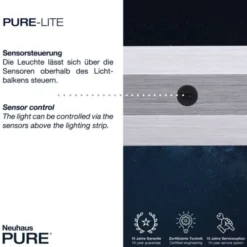 Neuhaus PURE® LED Pendelleuchte PURE Lite, graphite CCT dimmba