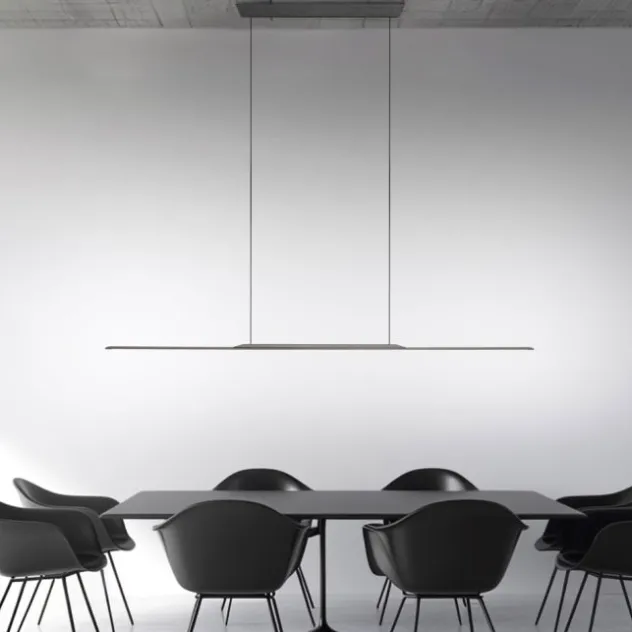 Neuhaus PURE® LED Pendelleuchte PURE Surface, platin (grau) 125x25 höhenverstellbar