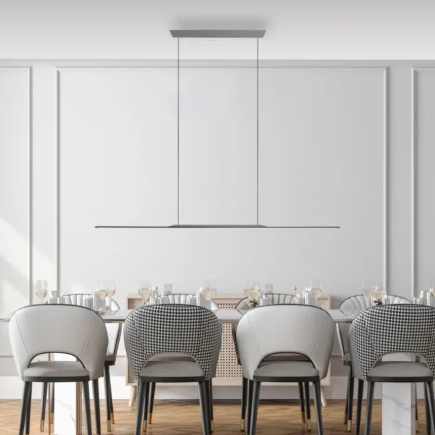 Neuhaus PURE® LED Pendelleuchte PURE Surface, platin (grau) 125x25 höhenverstellbar