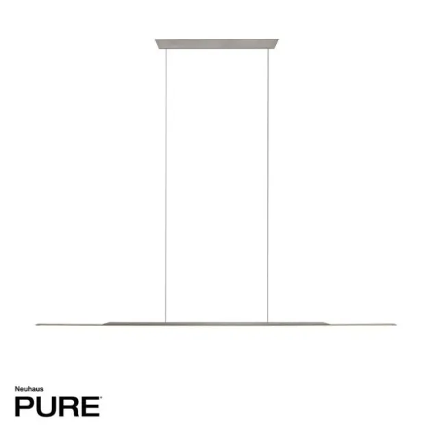 Neuhaus PURE® LED Pendelleuchte PURE Surface, platin (grau) 125x25 höhenverstellbar