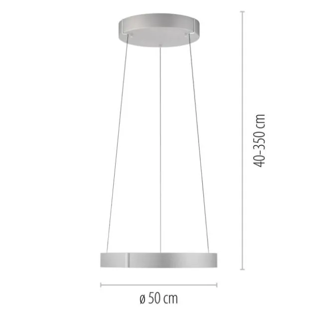 Neuhaus PURE® LED Pendelleuchte PURE E-Clipse stone (alu)