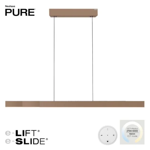 Neuhaus PURE® LED Pendelleuchte PURE Moto-Rise, bronce