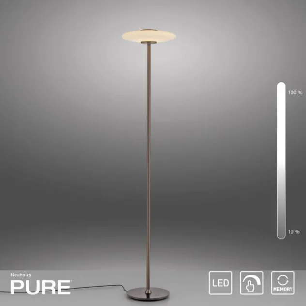 Neuhaus PURE® LED Stehleuchte PURE Vitrum, dark-metal brown