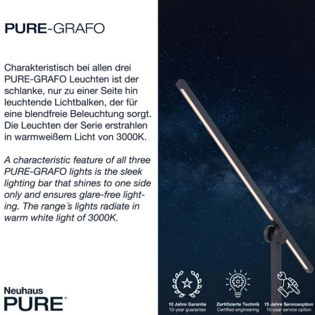 Neuhaus PURE® LED Tischlampe PURE Grafo schwarz