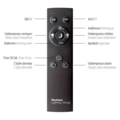 Neuhaus PURE® LED Wandleuchte PURE Mira, diamond (alu), drehbar,dimmbar