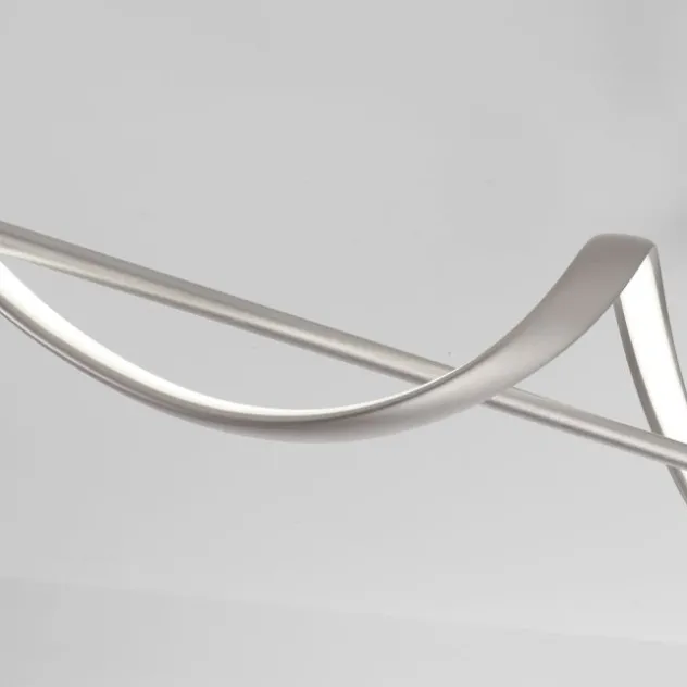 Paul Neuhaus LED Deckenleuchte Q-SWING silber dimmbar Smar Home