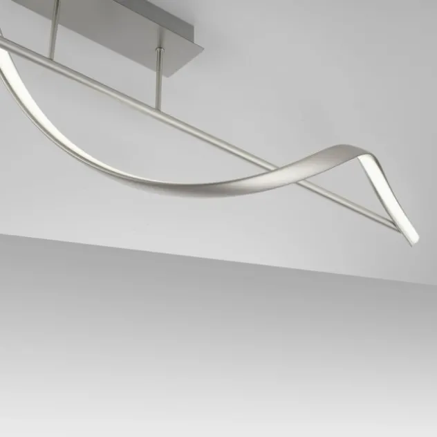 Paul Neuhaus LED Deckenleuchte Q-SWING silber dimmbar Smar Home