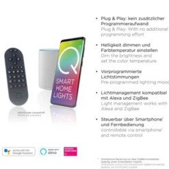 Paul Neuhaus LED Deckenleuchte Q-KALINA weiss dimmbar Smarthome App