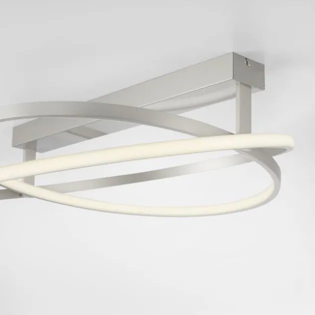 Paul Neuhaus LED Deckenleuchte Q-BELUGA silber dimmbar Smart Home