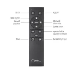 Paul Neuhaus LED Pendelleuchte Q-STRETTO, bronce, dimmbar, Fernbedienung