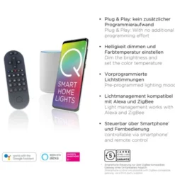Paul Neuhaus, Q-FRAMELESS, LED-Panel,120x30cm, Smart Home