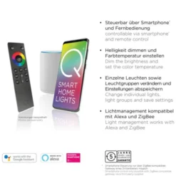 Paul Neuhaus, Q-NIGHTSKY, LED-Deckenleuchte, 60x60 cm, Smart Home