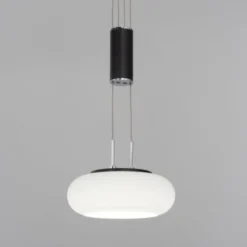 Paul Neuhaus Q Pendelleuchte Smart Home schwarz rund 3 flammig