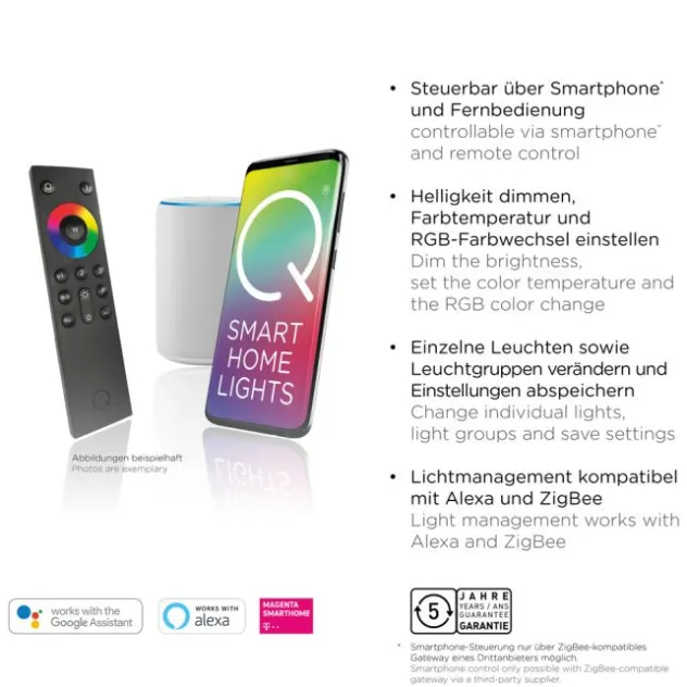 Paul Neuhaus, Q-Peter, LED Stehleuchte anthrazit, Smart Home