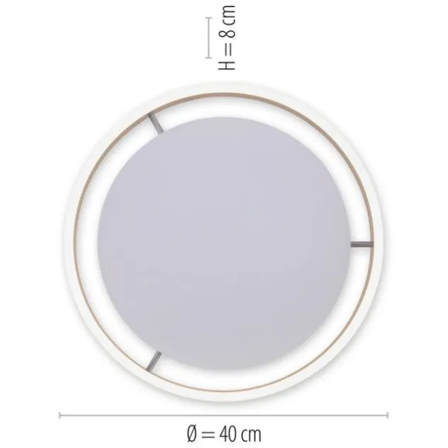Paul Neuhaus, Q-VITO, LED-Deckenleuchte, Ø 40 cm, messing-matt