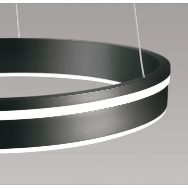 Paul Neuhaus, Q-VITO, LED-Pendellleuchte, anthrazit, Ø 79 cm, Smart Home