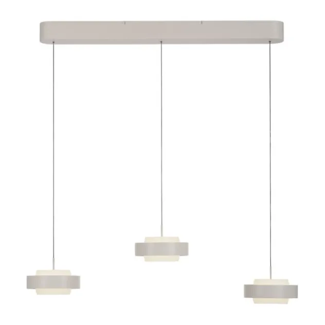 Schöner Wohnen-Kollektion 3fl. LED Pendelleuchte ELMO sandbrise
