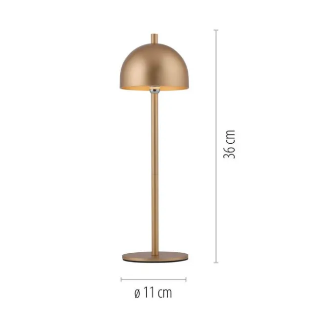 Schöner Wohnen-Kollektion LED Tischleuchte Bellies goldfarben