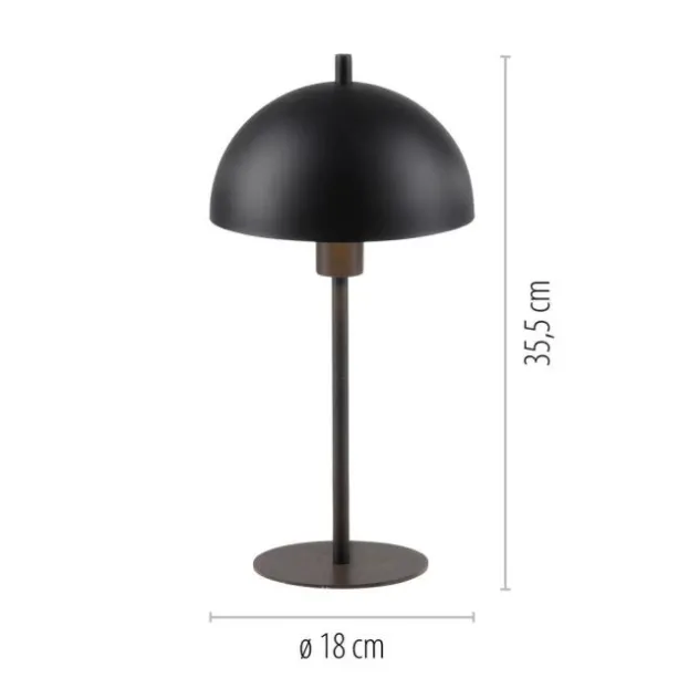 Schöner Wohnen-Kollektion Tischleuchte ALI, schwarz, 1,5 m Kabellänge