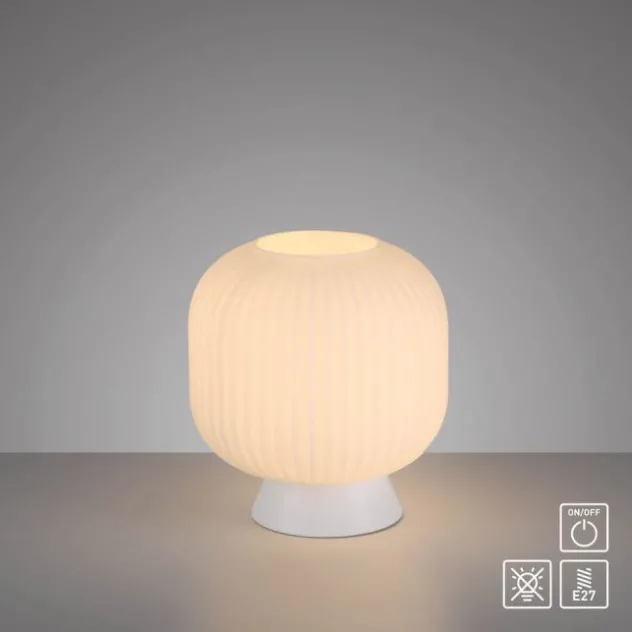Schöner Wohnen-Kollektion Tischleuchte NAMI, weiss, E27, LED geeignet